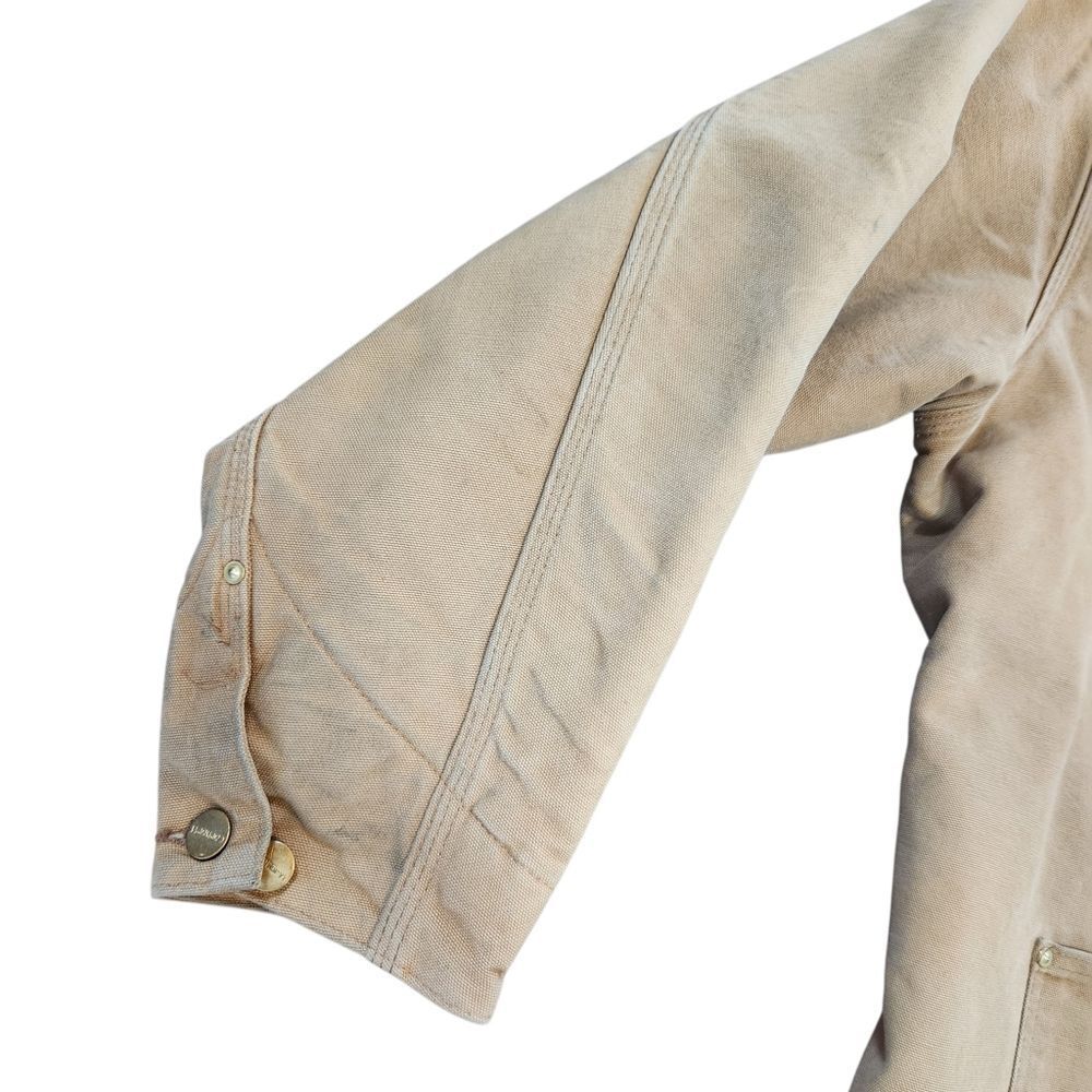Vintage Carhartt Chore Coat 2XL Brown Corduroy Collar Jacket Blanket Lined USA - Picture 5 of 12